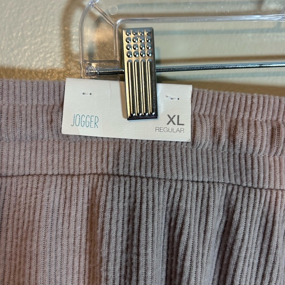 NWT Maurices Super Soft Cozy Rib Jogger Pant mauve light blush pink size XL - Picture 9 of 12